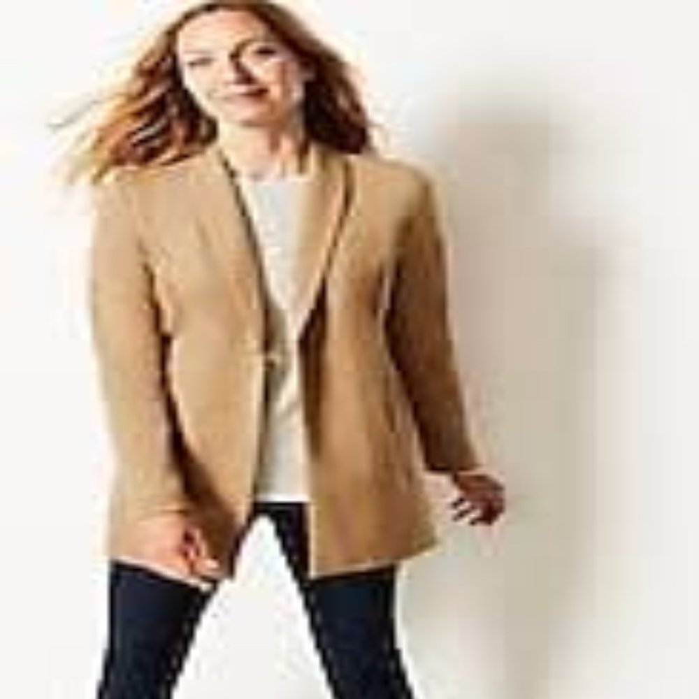J. Jill Classic Tan Blazer NWT - Picture 2 of 9